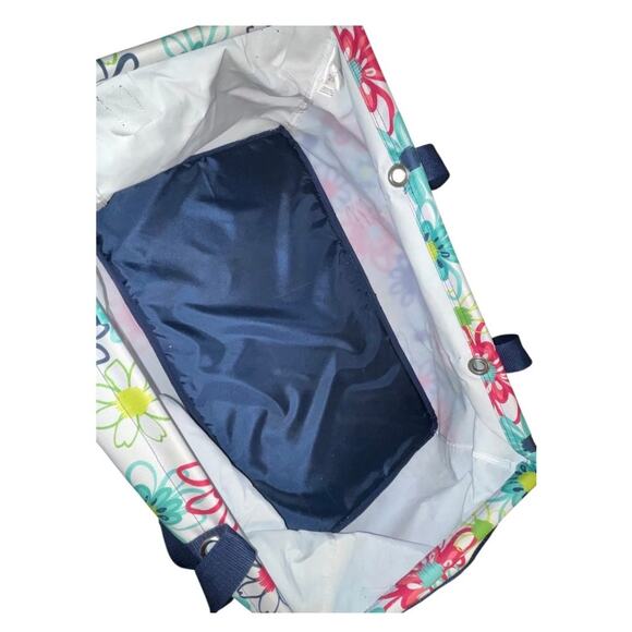 Thirty One Deluxe Utility Tote Loopsy Daisy Organizer Car Trunk Floral Collapse - Picture 4 of 9